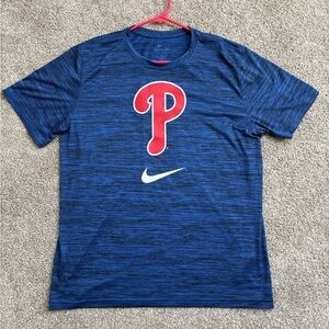 Nike Blue MLB Philadelphia Phillies Dri-FIT Tee